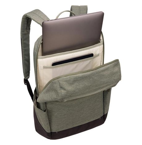 Рюкзак Thule Lithos Backpack 20L Agave-Black із відділенням для ноутбука (сіро-зелений/чорний)