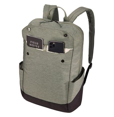 Рюкзак Thule Lithos Backpack 20L Agave-Black із відділенням для ноутбука (сіро-зелений/чорний)