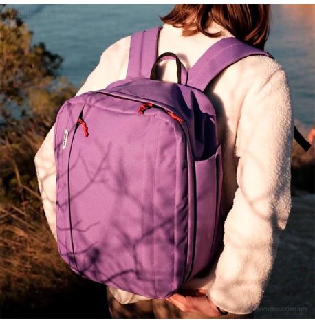 Рюкзак для ручної поклажі Wascobags Verona Violet (40х30х20) - WizzAir / Ryanair 