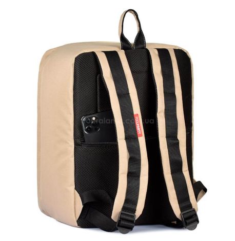 Рюкзак для ручної поклажі PoolParty Airport (бежевий) - WizzAir / Ryanair