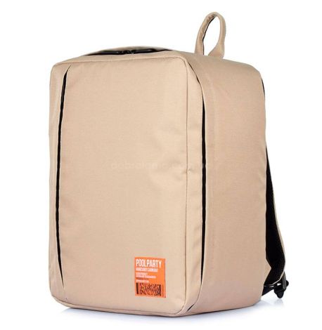 Рюкзак для ручної поклажі PoolParty Airport (бежевий) - WizzAir / Ryanair