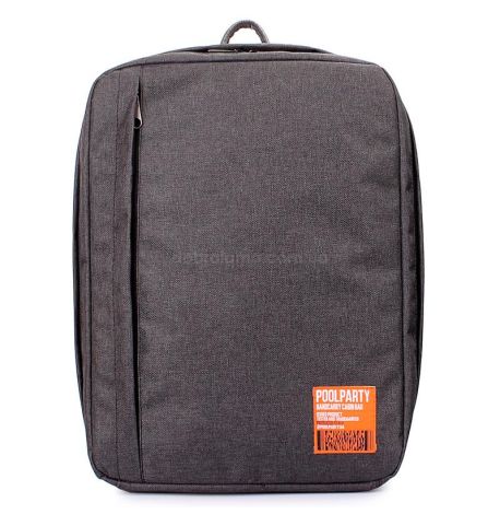 Рюкзак для ручної поклажі PoolParty Airport (темно-сірий) - WizzAir / Ryanair