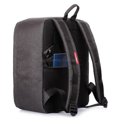 Рюкзак для ручної поклажі PoolParty Airport (темно-сірий) - WizzAir / Ryanair