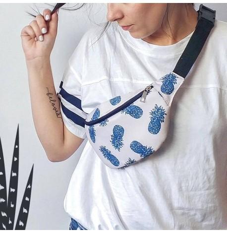 Поясна сумка-бананка Bumbag "Ананаси"