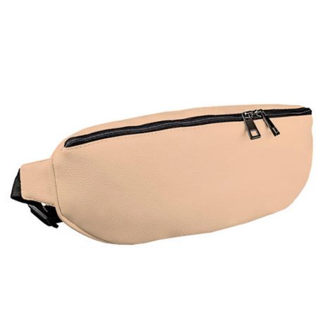 Поясна сумка-бананка Badabumbag (пудрова)
