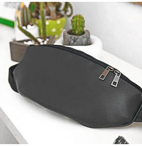 Поясна сумка-бананка Badabumbag (сіра)