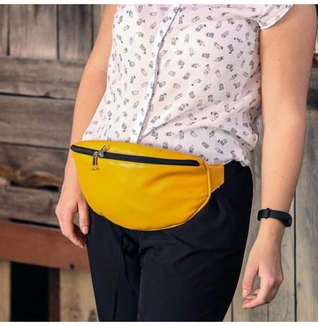 Поясна сумка-бананка Badabumbag (жовта)