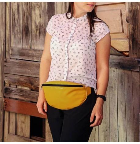 Поясна сумка-бананка Badabumbag (жовта)