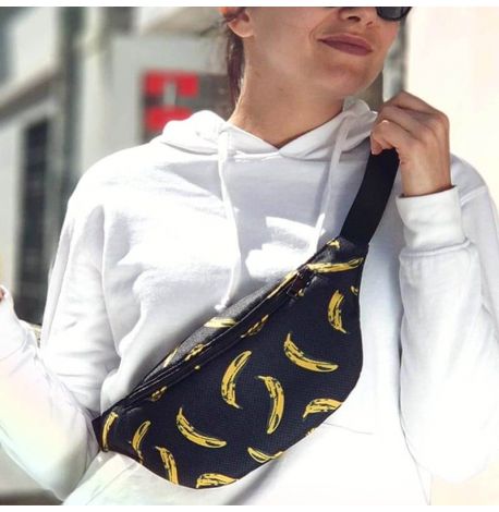 Поясна сумка-бананка Bumbag "Банани"