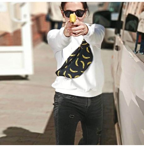 Поясна сумка-бананка Bumbag "Банани"