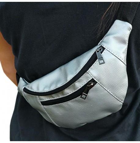 Поясна сумка-бананка Bumbag (срібло)