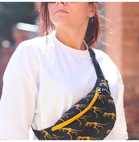 Поясна сумка-бананка Bumbag "Динозаврики"