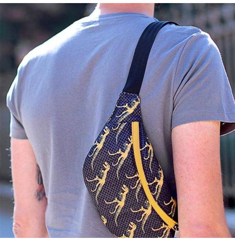 Поясна сумка-бананка Bumbag "Динозаврики"