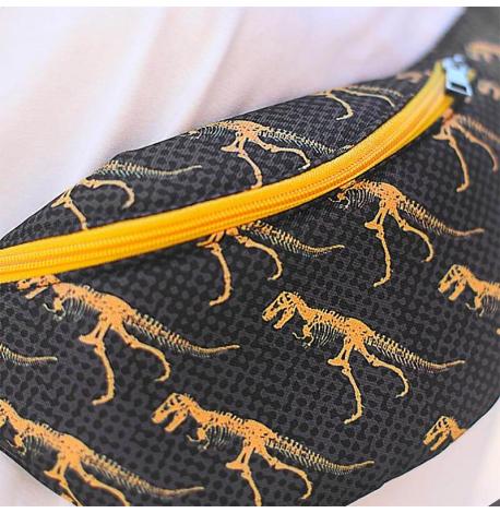 Поясна сумка-бананка Bumbag "Динозаврики"