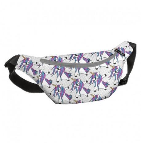 Поясна сумка-бананка Bumbag "Єдиноріжки"