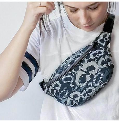 Поясна сумка-бананка Bumbag "Єноти"