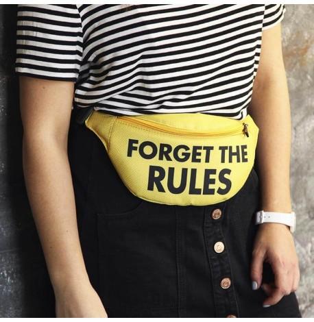 Поясна сумка-бананка Bumbag Forget the rules