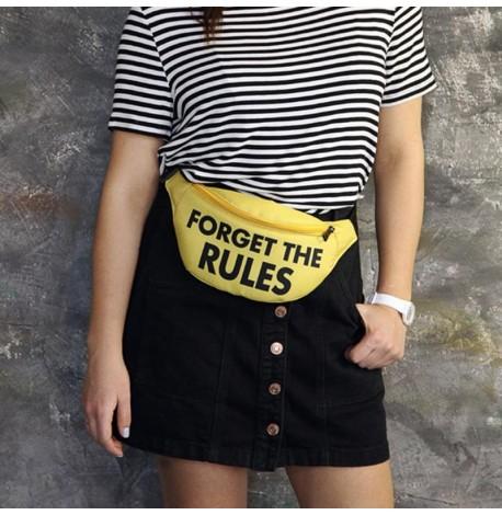 Поясна сумка-бананка Bumbag Forget the rules