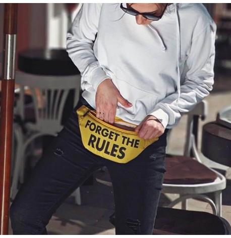 Поясна сумка-бананка Bumbag Forget the rules