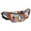 Поясна сумка-бананка Bumbag "Коти"