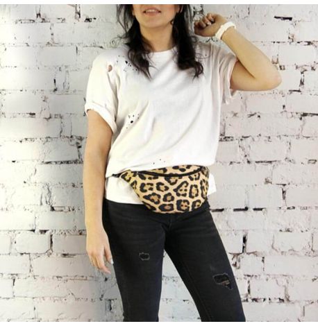 Поясна сумка-бананка Bumbag "Леопард"