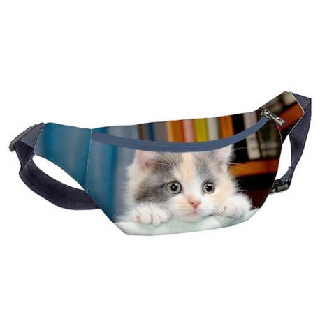 Поясна сумка-бананка Bumbag "Миле кошеня"