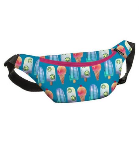 Поясна сумка-бананка Bumbag "Морозиво"