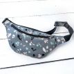 Поясна сумка-бананка Bumbag "Мозаїка сіра"