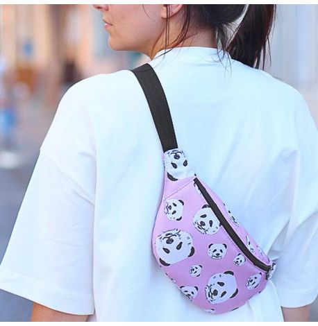 Поясна сумка-бананка Bumbag "Панда"
