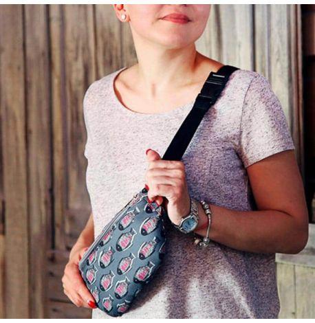 Поясна сумка-бананка Bumbag "Рибки"