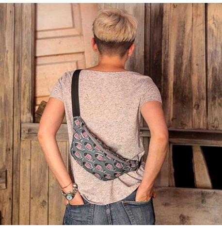 Поясна сумка-бананка Bumbag "Рибки"