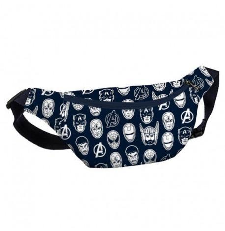 Поясна сумка-бананка Bumbag "Супергерої" (синя)