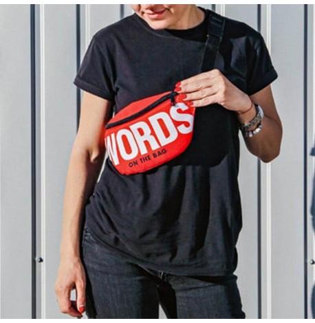 Поясна сумка-бананка Bumbag Words on the bag