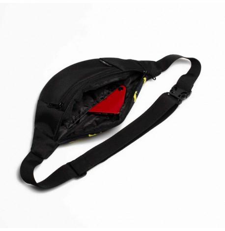 Поясна сумка-бананка чорна з Бетменом