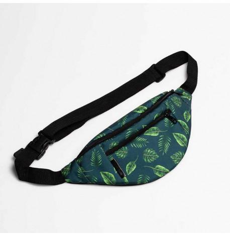 Поясная сумка-бананка тропическая