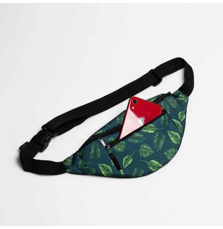 Поясная сумка-бананка тропическая