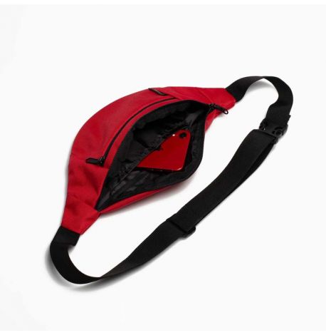 Поясная сумка-бананка красная