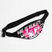 Поясна сумка-бананка чорна прозора What is Reality
