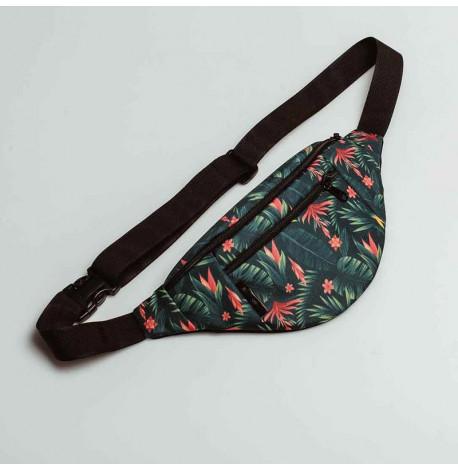 Поясна сумка-бананка зелена Tropic