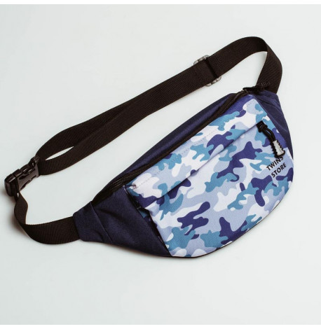 Поясна сумка-бананка велика камуфляжна
