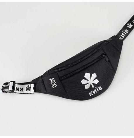 Поясна сумка-бананка чорна Київ