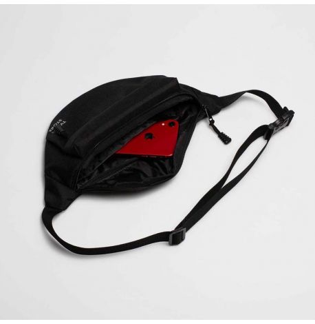 Поясная сумка-бананка черная большая