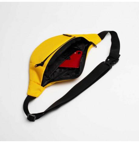 Поясная сумка-бананка желтая