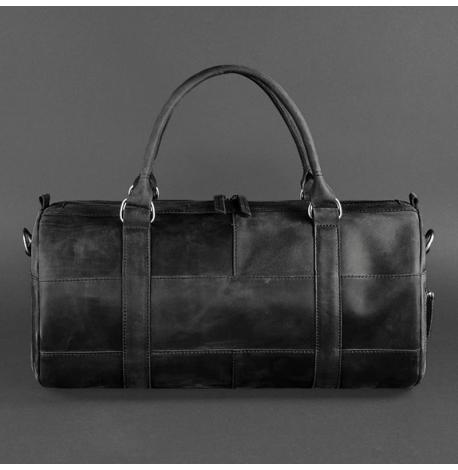 Шкіряна дорожня сумка Harper (чорна) шкіра Crazy Horse