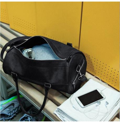 Шкіряна дорожня сумка Harper (чорна) шкіра Crazy Horse