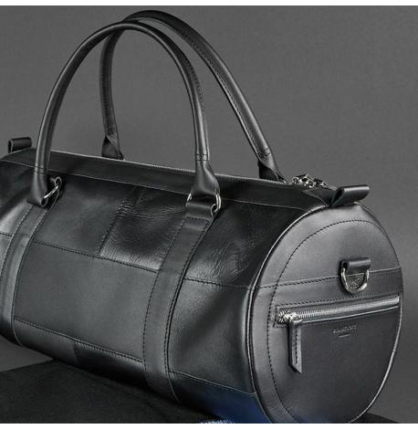 Шкіряна дорожня сумка Harper (чорна) шкіра Krast