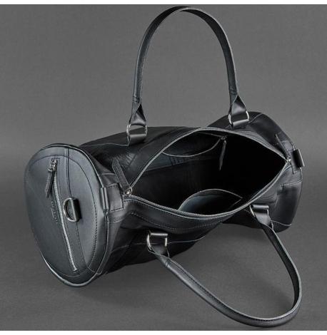 Шкіряна дорожня сумка Harper (чорна) шкіра Krast