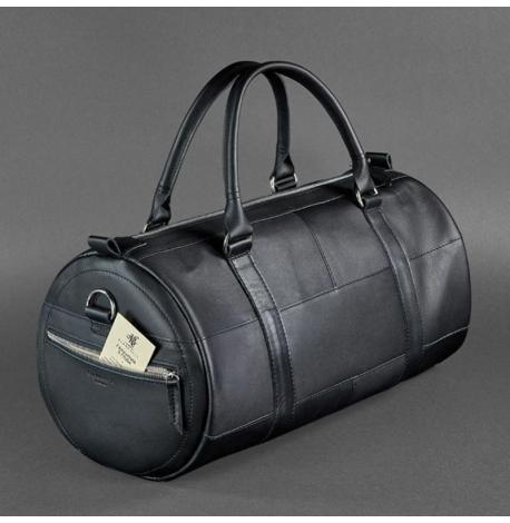 Шкіряна дорожня сумка Harper (чорна) шкіра Krast