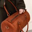 Кожаная дорожная сумка Harper (светло-коричневая) кожа Crazy Horse
