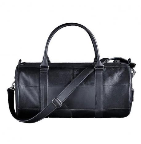 Шкіряна дорожня сумка Harper (темно-синя) шкіра Krast